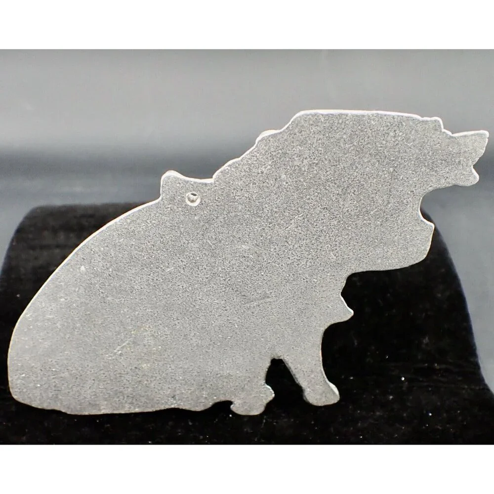 Vintage Pewter Piggie Peg Wall Purse/Coat Hanger
